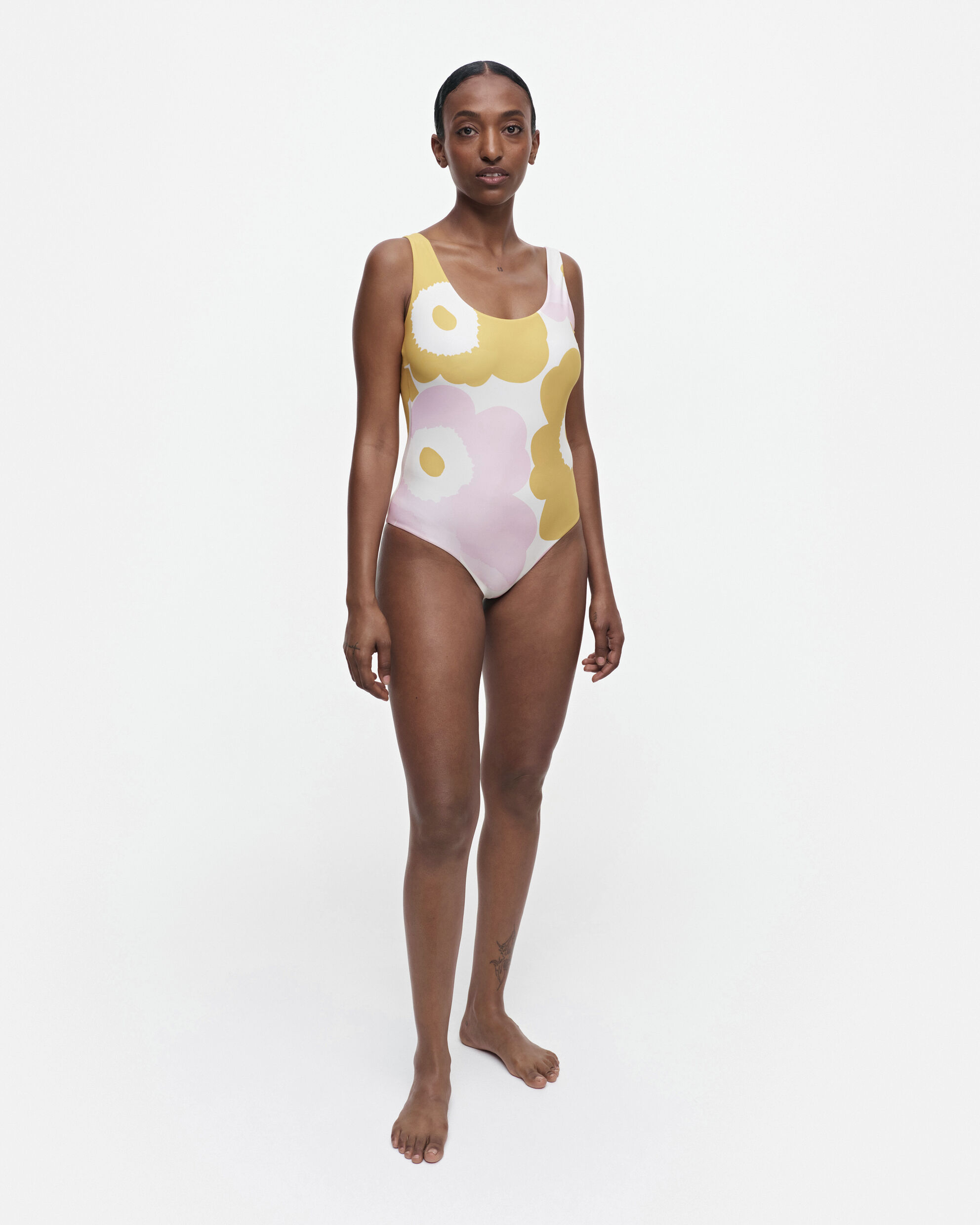 Louis Vuitton LV x YK Painted Dots One-Piece Swimsuit BLACK. Size 36
